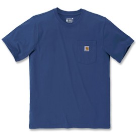 Carhartt Carhartt Men's K87 Pocket S/S T-Shirt Work Utility, Deep Ocean, XS