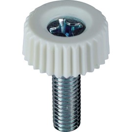 Trusco Nakayama TRKSC4-12 Makeup Screws with Cross Holes, M4 x 12, White (10 Pieces)