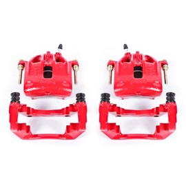 Power Stop Front S1138 Pair of High-Temp Red Powder Coated Calipers