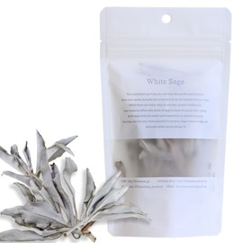 FLOWERIUM White Sage, California Produced, 0.3 oz (10 g), Incense, 2024, Mother's Day, Gift, Purification, Potpourri Yoga, Meditation, Space Purification, WHITE-SAGE Salvia Apiana FLOWERiUM