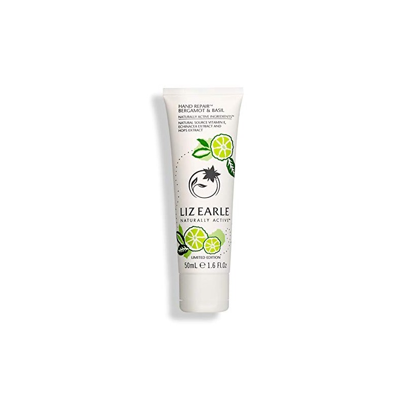 LIZ EARLE Hand Repair Cream, BERGAMOT & BASIL, 50ml