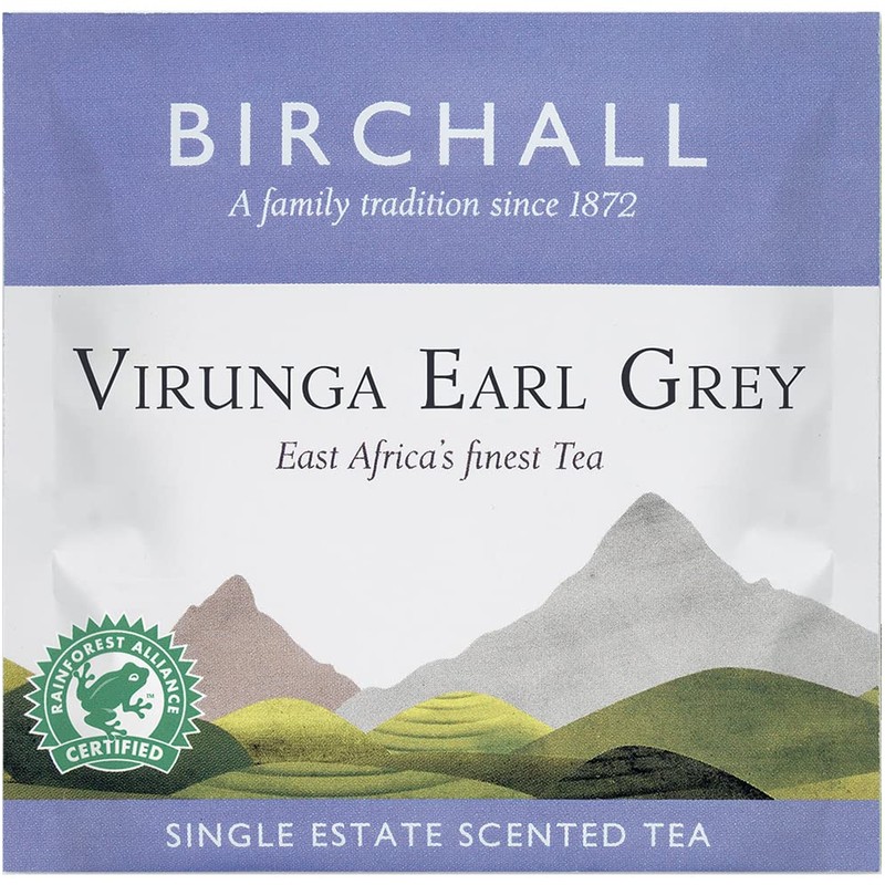 Birchall Tea Bags, Virunga Earl Grey Tea, Afternoon Black Tea