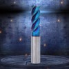 NanO Coated HRC65° Milling Cutter Tungsten Steel 4 Flutes Flat