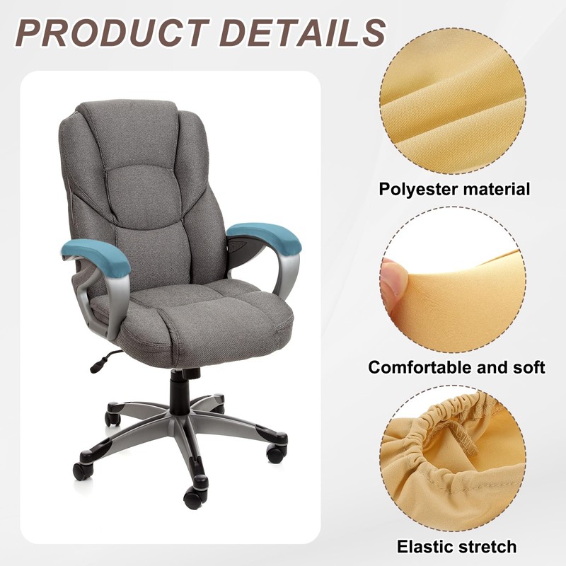 sourcing map Chair Armrest Slipcovers Covers, 32 x 8mm Polyester