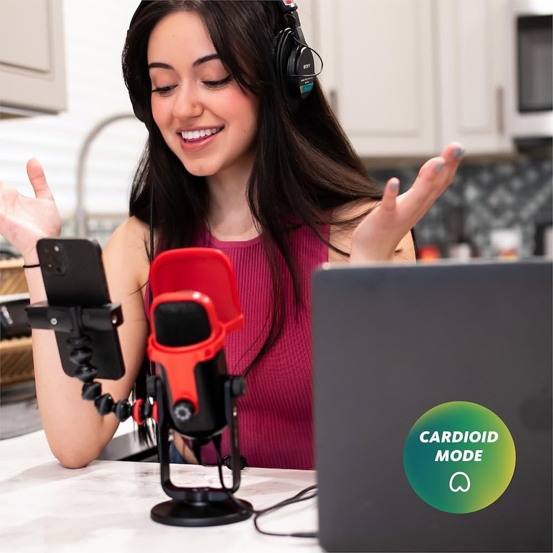JOBY Wavo POD USB Condenser PC Microphone for Podcasting, Streaming,