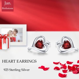 LAVUMO Earrings Silver 925 Rose Gold Women's Stud Earrings Set Gifts for Women Girlfriend Mum Best Friend Mother Grandma for Birthday Valentine's Day Christmas Jewellery Ladies Small Gifts, Sterling