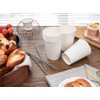 100 x 7oz Single Wall White Paper Cups for Hot