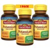 Nature Made 3 Pack Potassium 550mg 300 Tablets (3x100) No