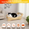ERGTFVN 3-in-1 Cat Scratcher Bed for Indoor Cats Sisal Scratcher