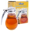 EHOMEA2Z Commercial-Grade Tempered Glass Honey Dispenser, 14 Ounce Honey Jar