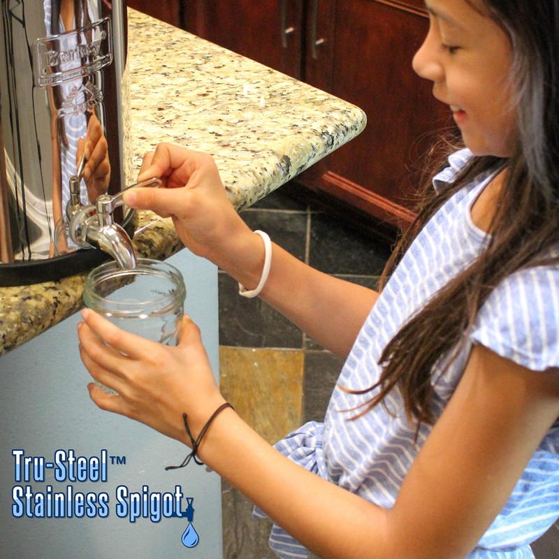 Tru-Steel Stainless Steel Spigot - Fits BERKEY Systems, Alexapure Pro,