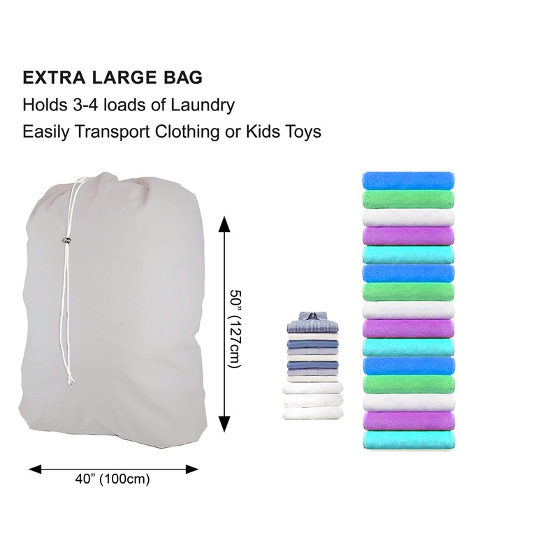 Super Extra Large Heavy Duty 100% Nylon Laundry Storage Bag,