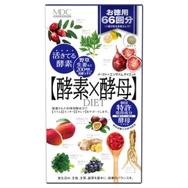 MDC Metabolic Yeast x Enzyme Diet (132 Capsules), Japanese Fermentation, Enzyme Supplement, Nutritional Functional Food (Live Enzymes x Yeast Peptide), Enzyme, Yeast Supplement