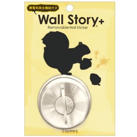 Toyo Case WS-DT12 Wall Sticker, Static Removal, Removable, Freshly 5.9 x 3.9 inches (15 x 10 cm), Squirrel
