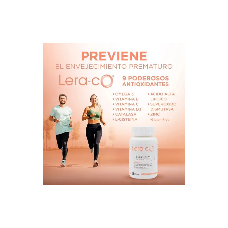 Suplemento Antioxidante Lera-CO Panalab 30 Cápsulas Omega 3 Sin Sabor