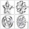 6 Pack Bunuelos Molds with Handles, Rosette Timbale Iron Set,