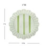 Juliska Cabana Stripe Melamine Dessert/Salad Plate Set/4 - Seagrass