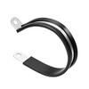 UXCELL 2-1/2" (63mm) Stainless Steel Rubber Cushioned Insulated Clamp -