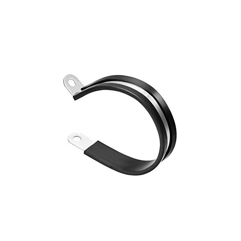 UXCELL 2-1/2" (63mm) Stainless Steel Rubber Cushioned Insulated Clamp -