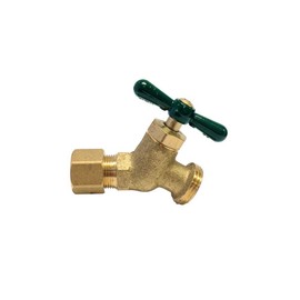 Libra Supply 5/8'' OD, 5/8 inch OD, 5/8-inch OD Standard No-Kink Compression Hose Bibb, Comp. x GHT, (Click in for more size options), Commercial Grade pipe fitting plumbing supply