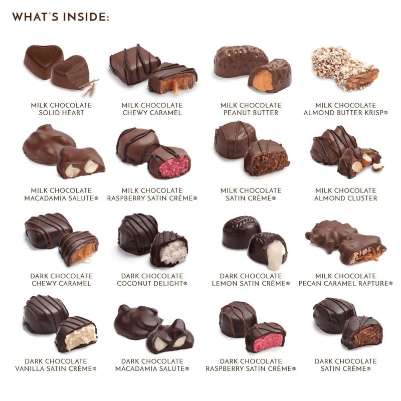 Ethel M Chocolates Classic Collection 16 Pieces Premium Milk and
