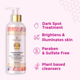 Belitaas Vitamin C Face Wash 6.76 fl oz (200ml) | 2% Salicylic Acid & 5% Aloe Vera | Deep Cleansing & Acne Control | SLS-Free, Plant-Based Formula, with Honey & Vitamin E | For All Skin Types, Vegan