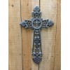 Cast Iron Black With Silver Highlights, Large Cross (0383)