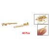 uxcell 2.8mm Wiring Connectors Male Spade Crimp Terminals 40pcs Gold
