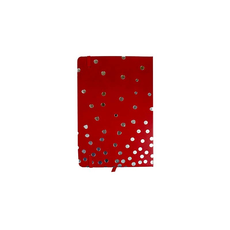 Emartbuy Polka Dots Hardbound Diary Notebook Notepad Writing Journal Ruled