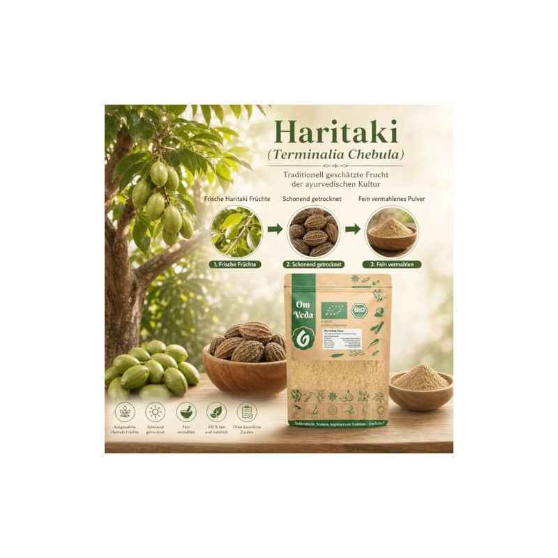 Organic Haritaki Powder | Terminalia Chebula Fruit Powder from India