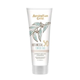 Botanical SPF 50 Tinted Face Sunscreen, Non-Chemical BB Cream, Water-Resistant, Matte Finish, Sensitive Skin, 3 FL Oz - Color: Medium-Tan