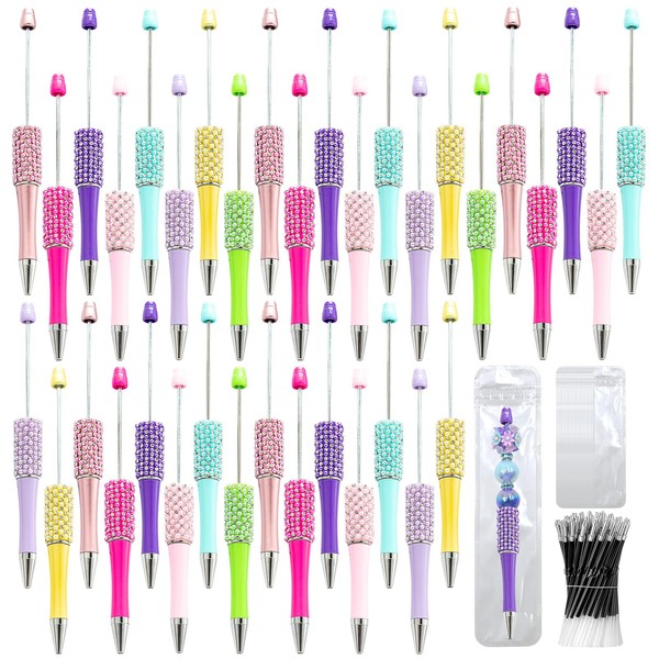 DASTTUIS 75 Pcs DIY Diamond Beadable Pen Kit - 25