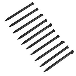 Zopsc 10Pcs Stylus Lápiz Táctil, Portátil Bolígrafo para Pantalla Táctil para Nueva Consola 3DSXL, Materiales Medioambientales(Negro)