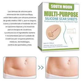 Cinta de silicona para eliminar cicatrices, eliminación de cicatrices de grado médico profesional, elimina cicatrices antiguas y nuevas, hojas de eliminación para cesárea, , reducción de queloides, acné,cirugía, quemaduras
