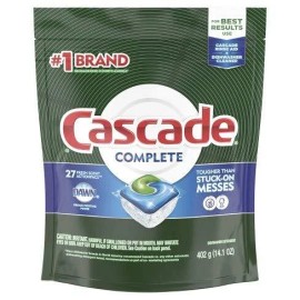 Cascade Complete ActionPacs Dishwasher Detergent 27 Count Tough on Stains