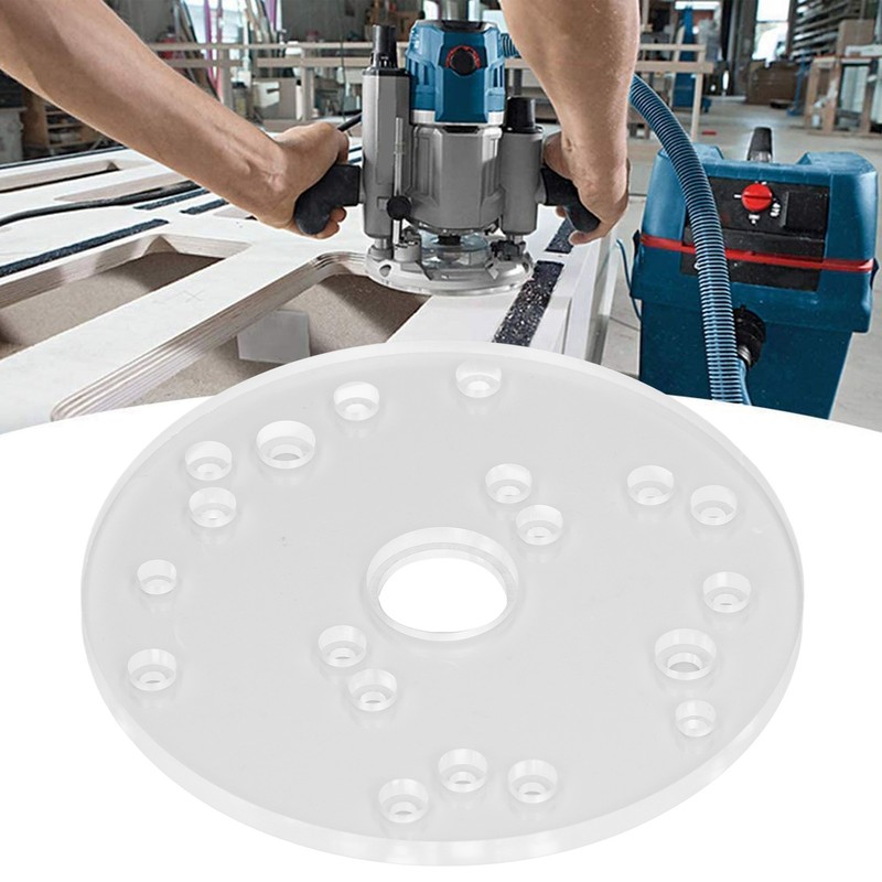Universal Router Plate Kit Acrylic Baseplate for Bosch 6 1/2in