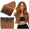 Full Shine Hair Extensions Invisible Wire Human Hair Extensions for