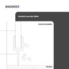 Bagnoxx 1x Shower Frame Duschlippe PVC with Lip for Glass
