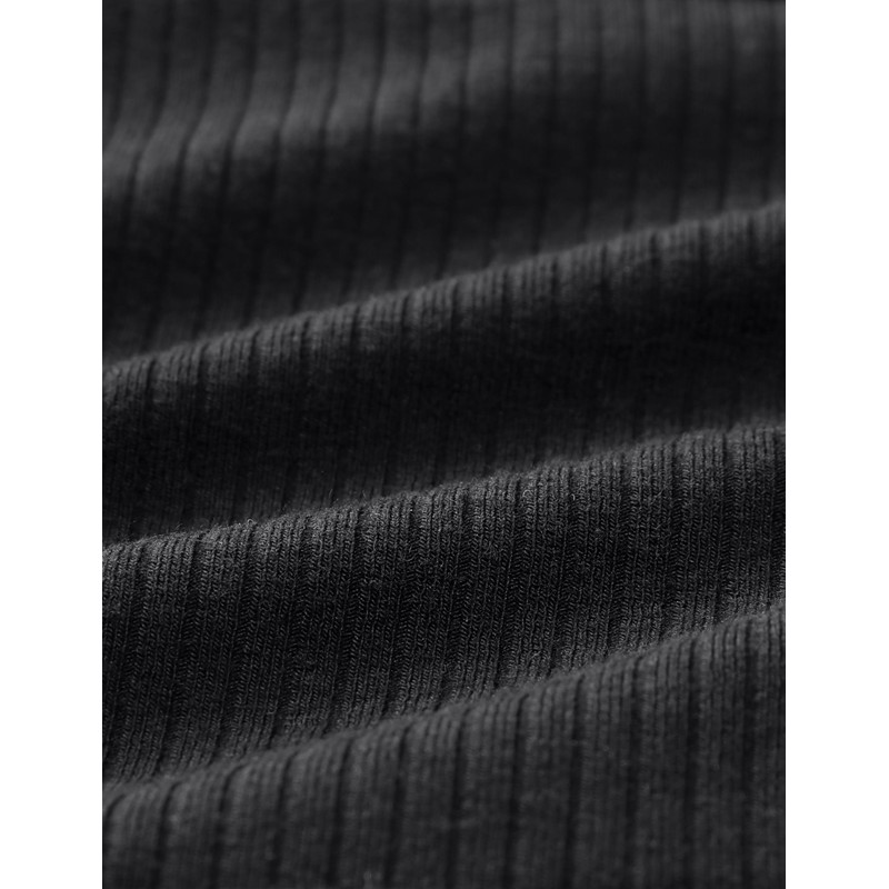 CRZ YOGA Womens Ribbed Henley Longline Sports Bras - Square