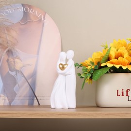 SHENGTIAN Mini Couple Statues for Home Decor, Couple Figurines in Love, Love Statue, Wedding Gifts for Couples, for Men and Women, Engagement Gifts for Couples, Romantic Gifts for Newlyweds