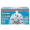 Ultrasac - Recycling Bag, 45 Gallon, 1.1 Mil, 40"x46", Clear,