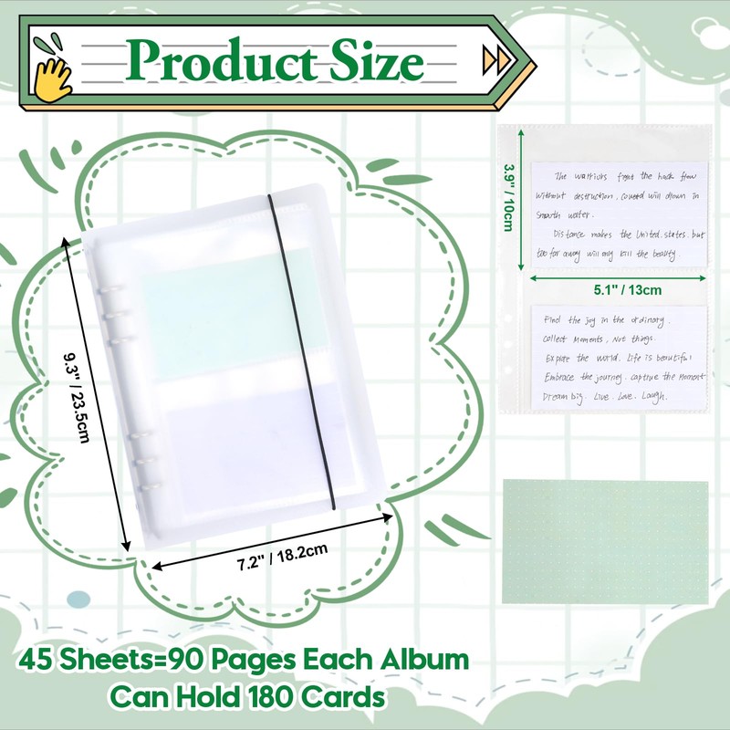 3x5 Index Card Holder Binder - Card Organizer for Note
