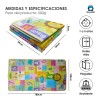 Tapete De Bebé Gateo Multiusos Espuma Juegos Seguridad Color Amarillo