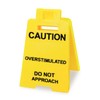 Caution Overstimulated Desk Sign,Humor Warning Signage,Funny Office Desk Decor Gift