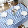 Romanstile Rectangle Vinyl PVC Tablecloth, 100% Waterproof Buffalo Plaid Plastic