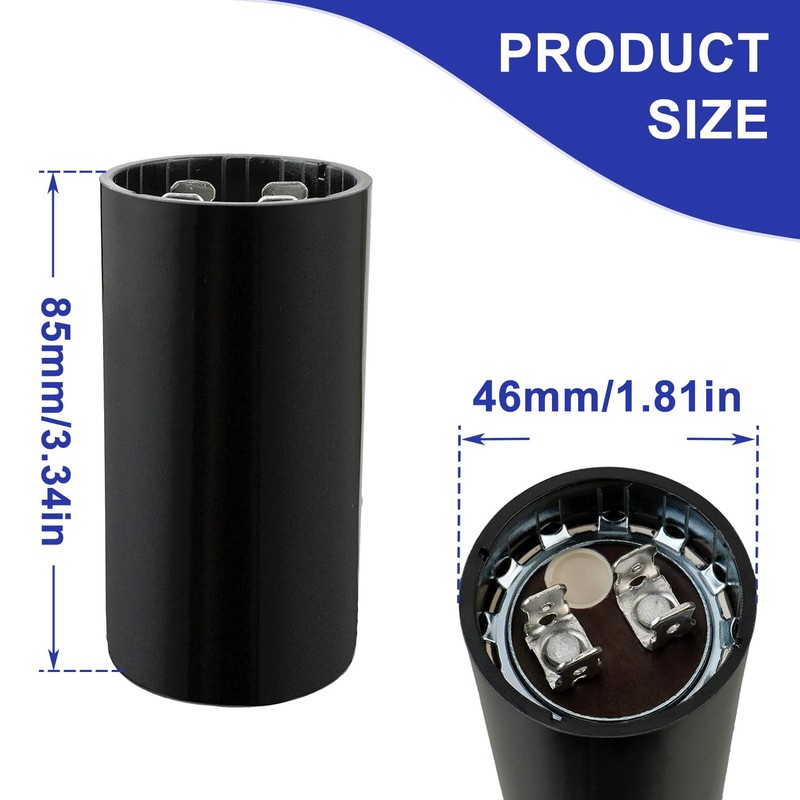 BOJACK CD60 708-850 uF/MFD 110-125 VAC Voltes 50/60 Hz Universal