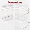 Sakugi Corner Shower Caddy - 2 Pack, Adhesive Shower Organizers,