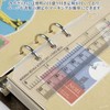JUJUGO Transparent 6 Hole Binder A5 Personal Organizer Cover, Waterproof,