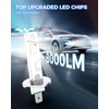 Marsauto H1 Fog Light Bulb, 600% Brightness H1 Fog Lights,