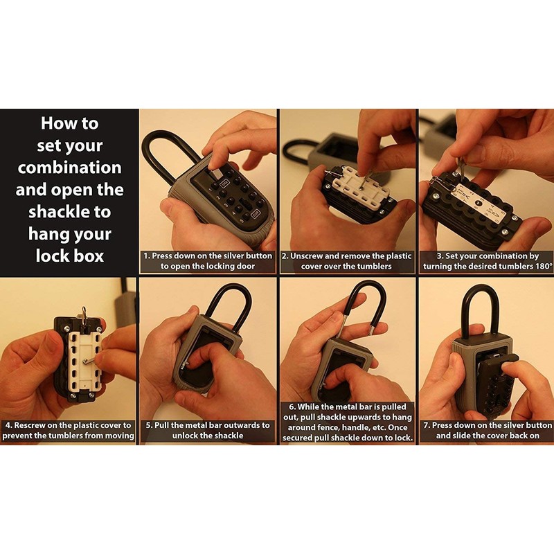 セキュリティキーボックス　ボタン式◇FS-BXKEY100